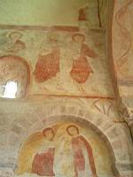 Gourdon, Eglise romane Notre-Dame de l'Assomption, peinture murale (06)